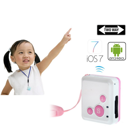 Real Time GSM Mini GPS Tracker GPRS Tracking SOS Communicator (RF-V16)Pink - Click Image to Close